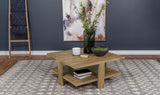 Dawn Square Engineered Wood Coffee Table, Mango Brown