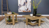 Dawn Square Engineered Wood Coffee Table, Mango Brown