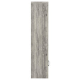 Burke 4-Shelf Media Tower in Grey Driftwood