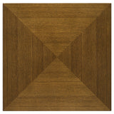Westerly Square Wood Side End Table in Walnut Brown