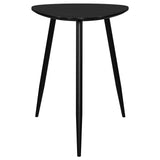 Odessa 2-Piece Triangular Black Mango Wood Coffee and End Table Set