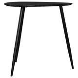 Odessa 2-Piece Triangular Black Mango Wood Coffee and End Table Set