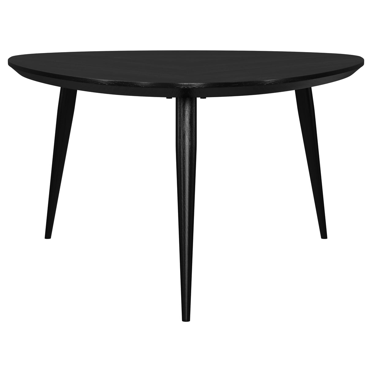 Odessa 2-Piece Triangular Black Mango Wood Coffee and End Table Set