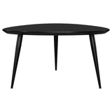 Odessa Triangular Solid Wood Coffee Table Black