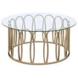 Monett 2-Piece Coffee and End Table Set Chocolate Chrome