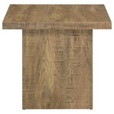 Devar Square Engineered Wood End Table, Mango Brown