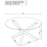 Kenzie 2-Piece Round Coffee and End Table Set Chrome