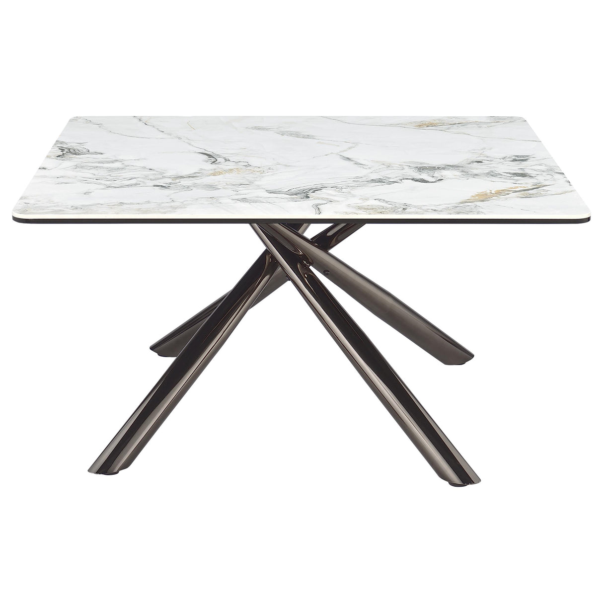 Carvell 2-Piece Square Coffee and End Table Set, Mirage White
