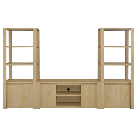 Laurelton 3-Piece Entertainment Center Light Oak