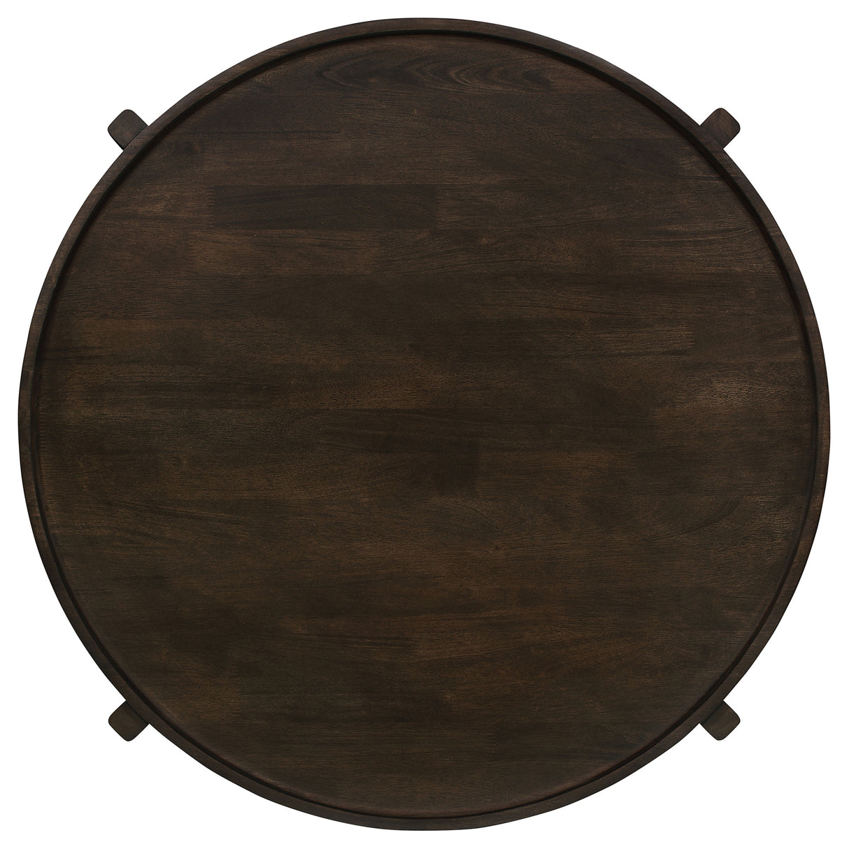 Cota 2-Piece Solid Wood Coffee and End Table Set Dark Brown
