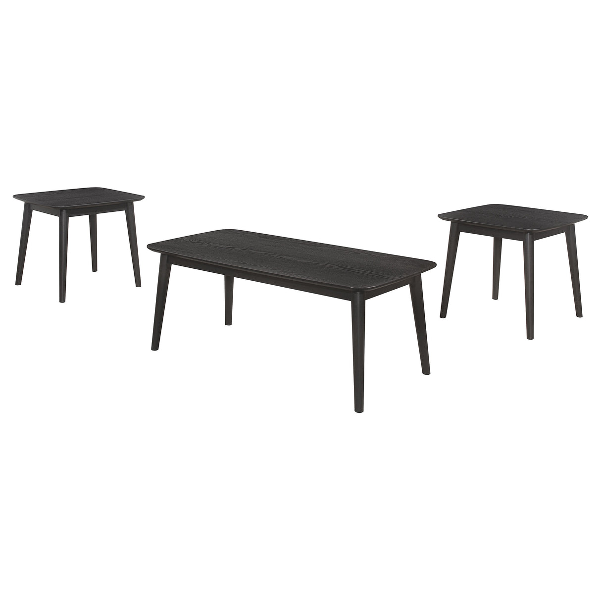 Radley 3-Piece Rectangular Coffee Table Set Black