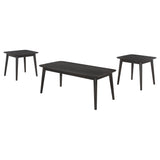 Radley 3-Piece Rectangular Coffee Table Set Black