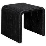 Cahya 2-Piece Rattan Coffee and End Table Set, Black