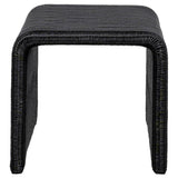 Cahya 2-Piece Rattan Coffee and End Table Set, Black