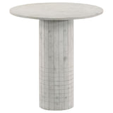 Astoria Round White Marble Side Table