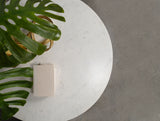 Astoria Round White Marble Side Table