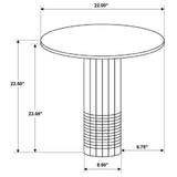 Astoria Round White Marble Side Table