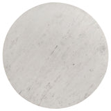 Astoria 2-Piece Marble Coffee and End Table Set, White