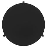 Cordova Round Solid Wood Coffee Table in Black
