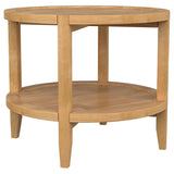Camillo 2-Piece Round Coffee and End Table Set, Maple