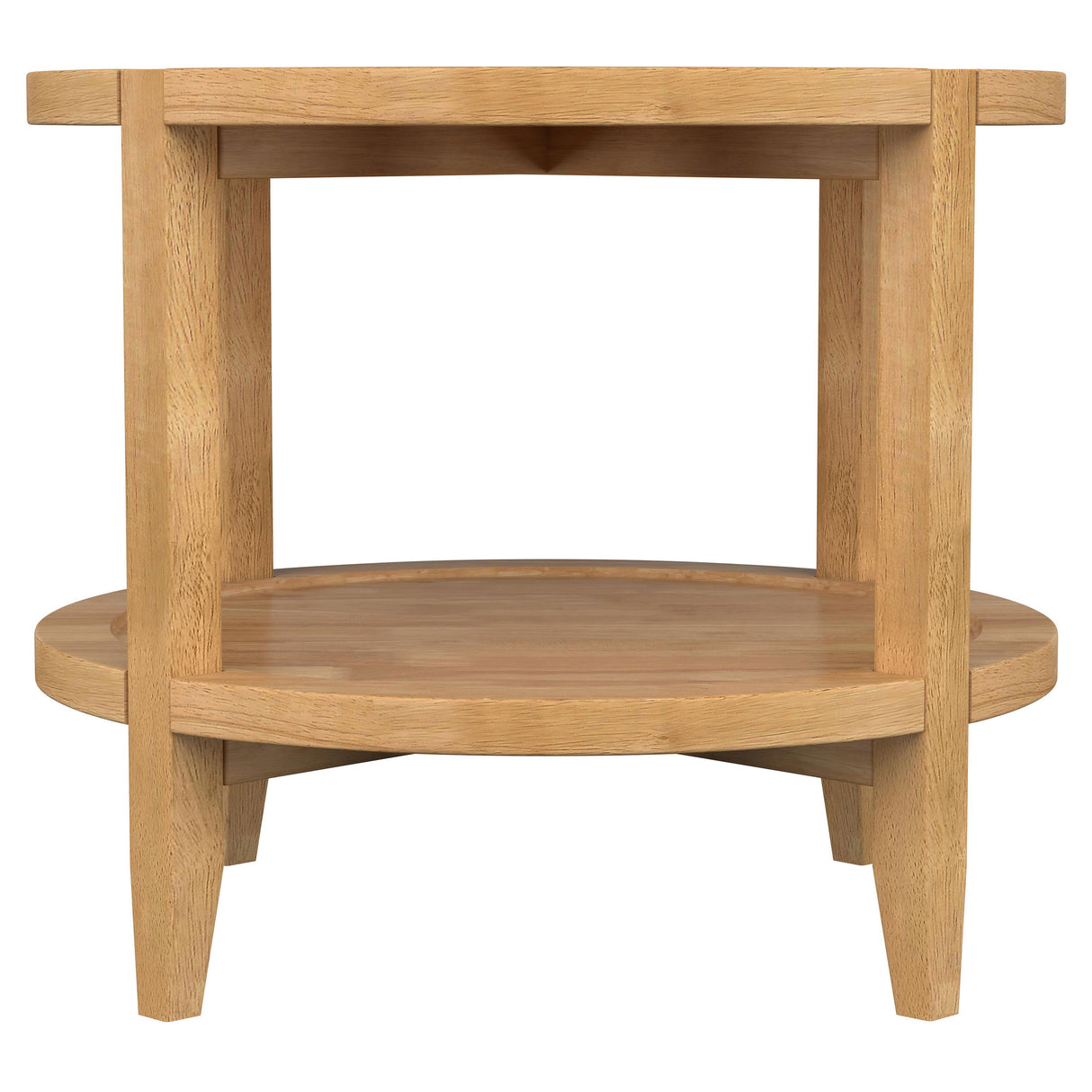 Camillo 2-Piece Round Coffee and End Table Set, Maple