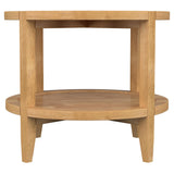 Camillo 2-Piece Round Coffee and End Table Set, Maple