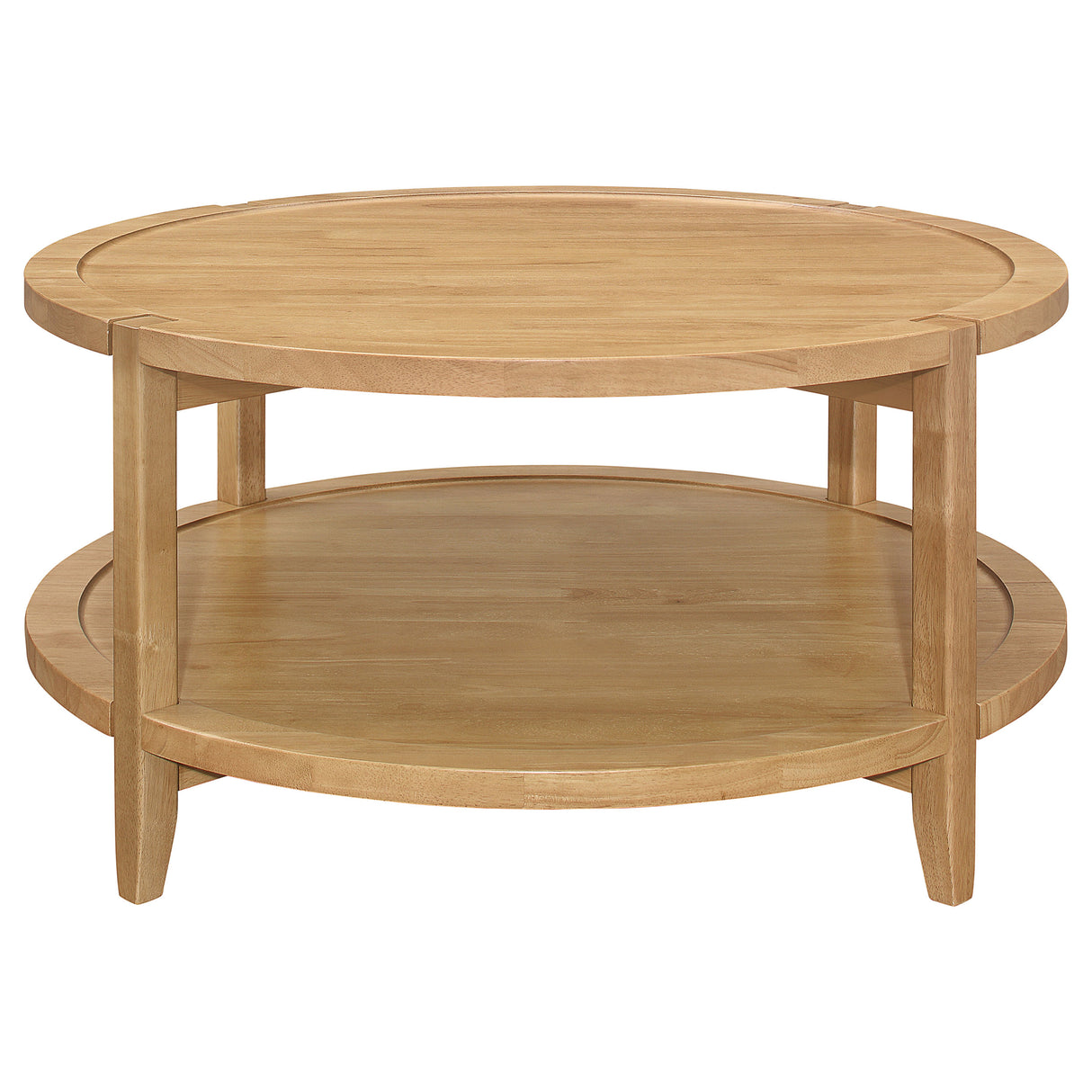 Camillo 2-Piece Round Coffee and End Table Set, Maple