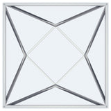 Brittania Square Glass Top Geometric End Table