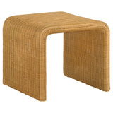 Cahya 2-Piece Rattan Coffee and End Table Set, Natural