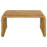 Cahya 2-Piece Rattan Coffee and End Table Set, Natural