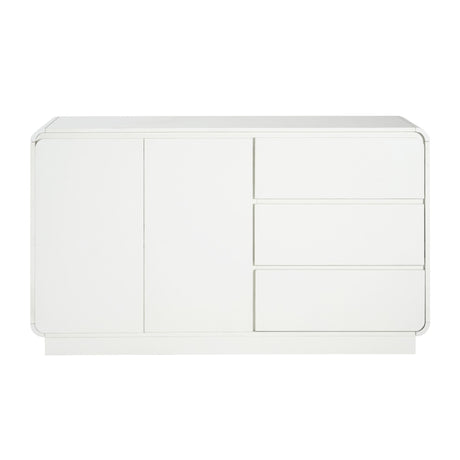 Sideboard, Wide Storage With 2 Doors And 3 Drawers