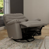 Oslo Antelope - Swivel Glider Recliner With Manual Footrest