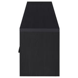 Ian - 2 Door TV Stand Media Console With Storage - Black