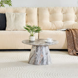 Circular Coffee Table With Adjustable Feet