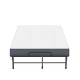 Twin Wide Folding Bed For Tall People, Extra Long & Wide Rollaway With Memory Foam, Heavy-Duty Capacity Guest, Spacious Portable Cot - Black