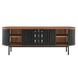 71 Inch Contemporary Oval TV Stand - TV Stands available at Alpine Outlets in Denver