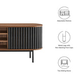 71 Inch Contemporary Oval TV Stand - TV Stands available at Alpine Outlets in Denver