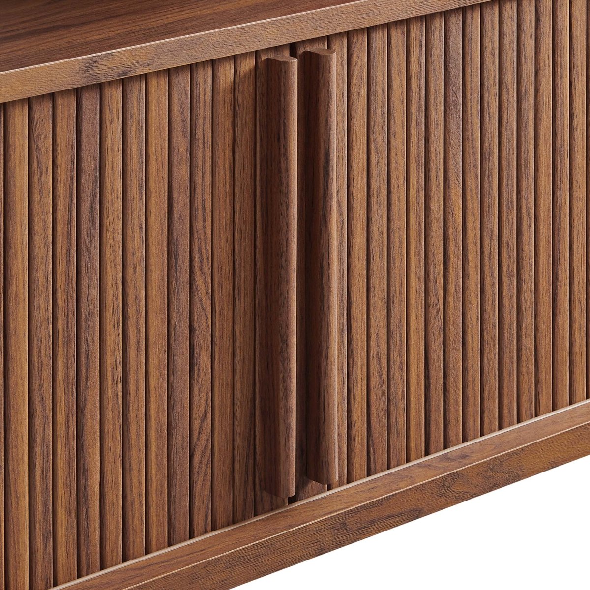 71 Inch Mid - Century Curved Fluted TV Stand - TV Stands available at Alpine Outlets in Denver