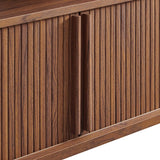 71 Inch Mid - Century Curved Fluted TV Stand - TV Stands available at Alpine Outlets in Denver