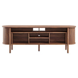 71 Inch Mid - Century Curved Fluted TV Stand - TV Stands available at Alpine Outlets in Denver