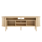 71 Inch Mid - Century Curved Fluted TV Stand - TV Stands available at Alpine Outlets in Denver