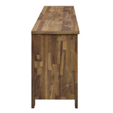 71 Inch Rustic Sliding Door TV Stand in Walnut - TV Stands available at Alpine Outlets in Denver