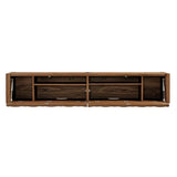 71 Inch Sculpted Wall - Mounted TV Cabinet in Walnut - TV Stands available at Alpine Outlets in Denver