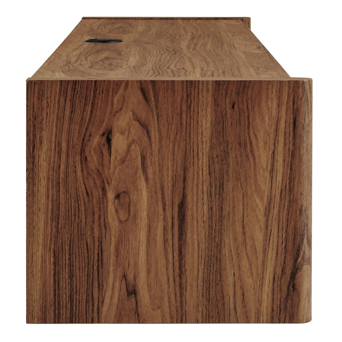71 Inch Sculpted Wall - Mounted TV Cabinet in Walnut - TV Stands available at Alpine Outlets in Denver