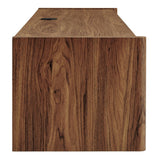 71 Inch Sculpted Wall - Mounted TV Cabinet in Walnut - TV Stands available at Alpine Outlets in Denver