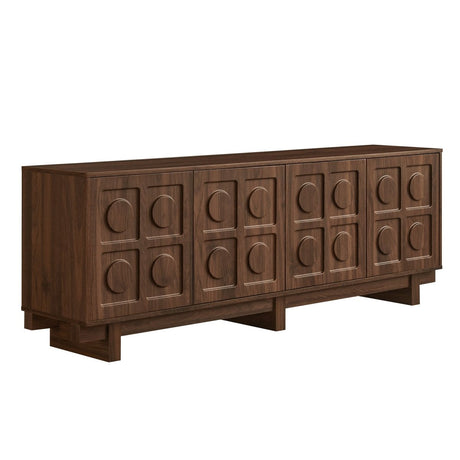 71 Inch Sculptural Grid TV Stand - TV Stands available at Alpine Outlets in Denver