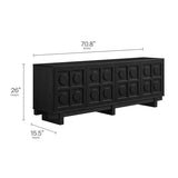 71 Inch Sculptural Grid TV Stand - TV Stands available at Alpine Outlets in Denver