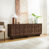 71 Inch Sculptural Grid TV Stand - TV Stands available at Alpine Outlets in Denver