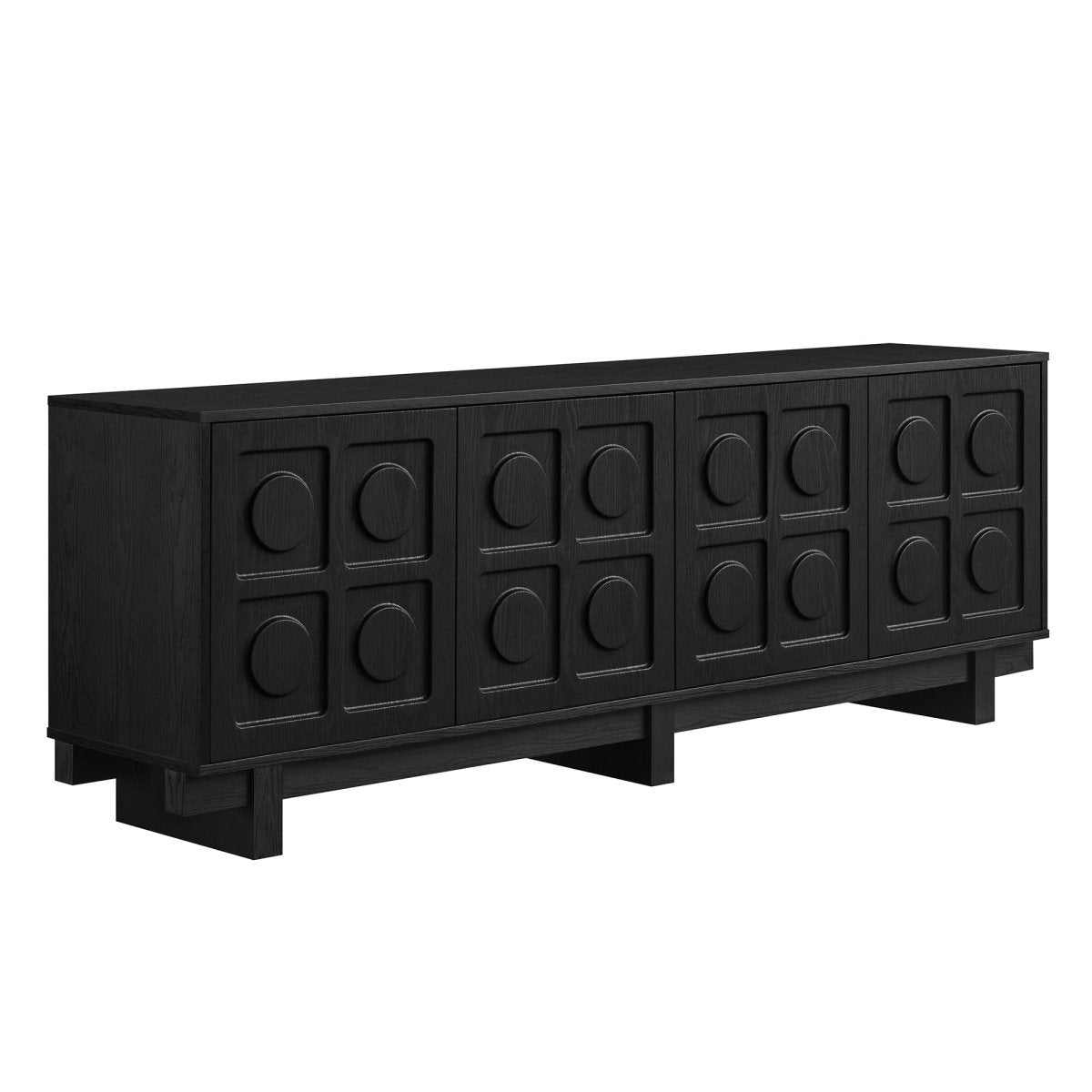 71 Inch Sculptural Grid TV Stand - TV Stands available at Alpine Outlets in Denver
