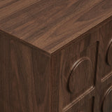 71 Inch Sculptural Grid TV Stand - TV Stands available at Alpine Outlets in Denver